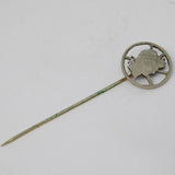 Victorian Sterling Silver American Coin Crafted Stick Pin Antique c1880s