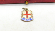 Sterling Silver & Enamel London Shield Charm Pendant Vintage c1970