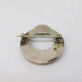Victorian Sterling Silver Aesthetic Movement Wreath Brooch Antique c1880