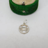 Sterling Silver Small Cancer the Crab Charm Pendant Vintage c1970