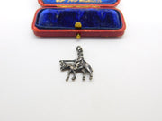 Sterling Silver Mounted Solider Charm Pendant Vintage c1970