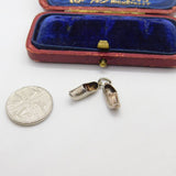 Sterling Silver Little Elf Shoes Charm Pendant Vintage c1970