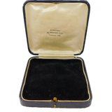 Large Edwardian Faux Leather Jewellery Box W. Wright Ltd Antique c1910