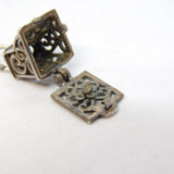 Sterling Silver Nuvo Coins in the Cash Register Charm Pendant Vintage c1970