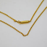 Victorian 9ct Yellow Gold Cable Link Chain Necklace Antique c1890s 18" Length
