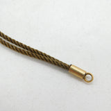 Georgian 9ct Gold & Woven Hair Long Guard Watch Chain Antique c1820s