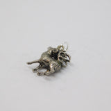 Sterling Silver Reindeer Caribou Charm Pendant Vintage c1970