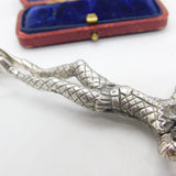 Georgian Revival Sterling Silver Novelty Circus Harlequin Sugar Scissors 1971
