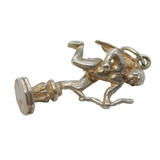 Sterling Silver Eros the Archer Charm Pendant Vintage c1970s