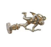 Sterling Silver Eros the Archer Charm Pendant Vintage c1970s