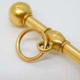 19th Century French 18ct Gold Star Pattern Watch Key Fob Antique c1860s