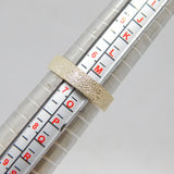 Sterling Silver Textured Band Ring Vintage c1970 Size N