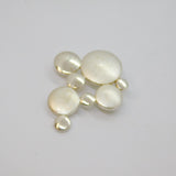 Sterling Silver Brushed & Polished Effect Linked Discs Pendant Modern c2000s