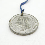 Queen Victoria White Metal Golden Jubilee Celebration Medal Antique 1887