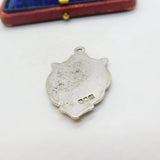 Irish Sterling Silver & Blue Enamel Gaelic Football Fob Medal 1959 Dublin