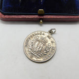 Sterling Silver Republic Of San Marino Coin Pendant Antique c1920 Art Deco