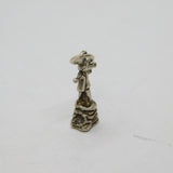 Sterling Silver Boy Shepherd Or Goatherd Charm Pendant Vintage c1970s