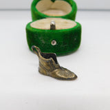 Gilt Metal 'Lucky Boot' Charm or Pendant Antique c1920 Art Deco