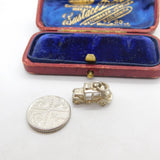 Sterling Silver Motor Car Charm Pendant Vintage c1970