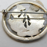 Scottish Robert Allison Sterling Silver Thistle Brooch Pin Antique Glasgow
