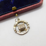 Sterling Silver 'I'm in Charge' Charm Pendant Vintage c1970