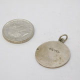 Sterling Silver St Christopher Travel Charm Pendant Vintage c1970s