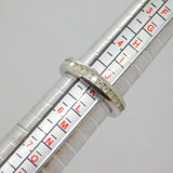 Stainless Steel Paste Set Eternity Band Ring Vintage c2000 Size J 1/2