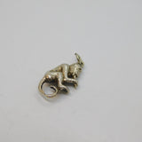 Sterling Silver Monkey Charm Pendant Vintage c1970