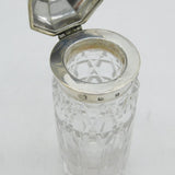 Victorian Sterling Silver & Cut Glass Cruet Pot Antique c1840 Sheffield