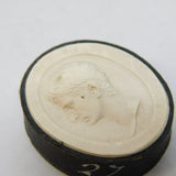 Grand Tour Period Moulded Plaster Julius Caesar Plaque Pendant Antique c1830s