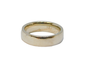 Sterling Silver Thick Wedding Band Ring Vintage c1970 Size P