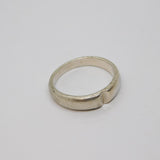 Sterling Silver Graduating Band Studio Style Ring Vintage c1970 Size S