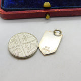 Sterling Silver and Enamel Dorchester Travel Shield Charm Pendant Vintage c1970