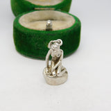 Danish Sterling Silver Virgo Zodiac Cast Charm Pendant Vintage c1970
