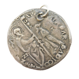 13th Century Silver Venetian Gross Coin Charm Pendant c1250 AD