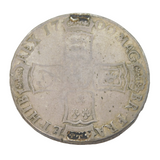 King William III Silver 3rd Bust Crown Coin Antique 1700 Fair Condition