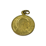 Early 20th Century Gilt Metal Religious Lord's Prayer Charm Antique c1920