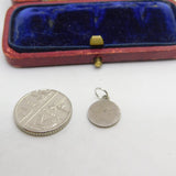 Sterling Silver St Christopher Travel Charm Pendant Vintage c1970