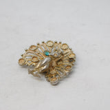 Sterling Silver Peacock Charm Pendant Vintage c1970