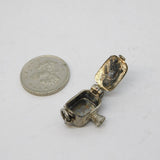 Sterling Silver Opening Traditional Video Camera Charm Pendant Vintage c1970
