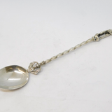 Italian 800 Grade Silver Roman Statue Terminal Souvenir Spoon Vintage c1970