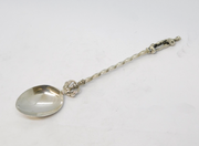 Italian 800 Grade Silver Roman Statue Terminal Souvenir Spoon Vintage c1970