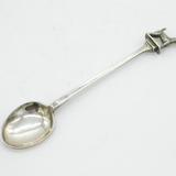 Sterling Silver Cast Terrier Top Novelty Teaspoon Antique 1932 Birmingham