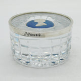 Elizabeth II Sterling Silver Cut Glass Wedgwood Jubilee Paperweight Vintage