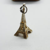 Sterling Silver Paris Eiffel Tower Charm Pendant Vintage c1970