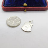Sterling Silver & Enamel Darlington Crest Charm Pendant Vintage c1970