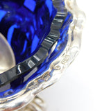 Victorian Sterling Silver Rococo Shell Style Salt Cellar Antique 1845 Sheffield