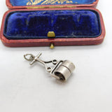 Sterling Silver Lawn Roller Charm Pendant Vintage c1970