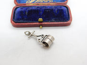 Sterling Silver Lawn Roller Charm Pendant Vintage c1970