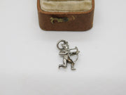 Sterling Silver Sagittarius the Archer Charm Pendant Vintage c1970